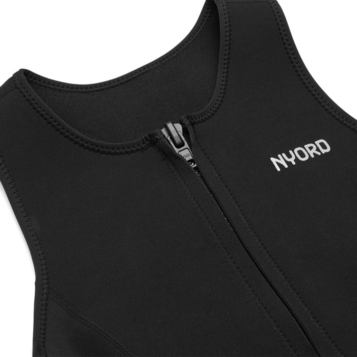 2024 Nyord Womens Tempus 2/2mm Front Zip Long Jane Wetsuit N04BA00012 - Black